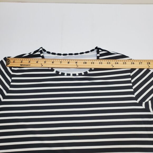 Lands' End Women's Size XL (18) Multicolor Tropical Floral Rash Guard Swim Top - Picture 4 of 12